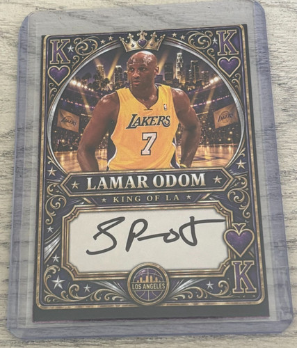 Scheda autografa lamar odom - scheda,