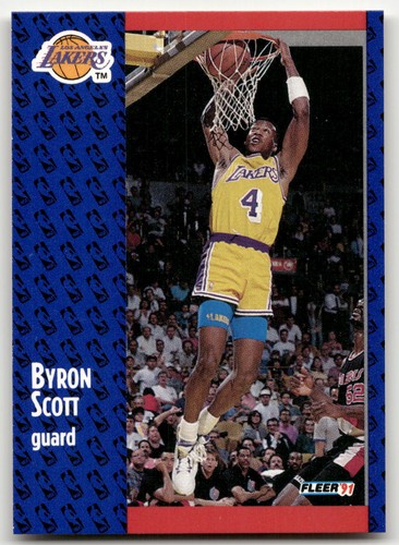 Byron scott 1991 92 fleer - byron, 1991-92